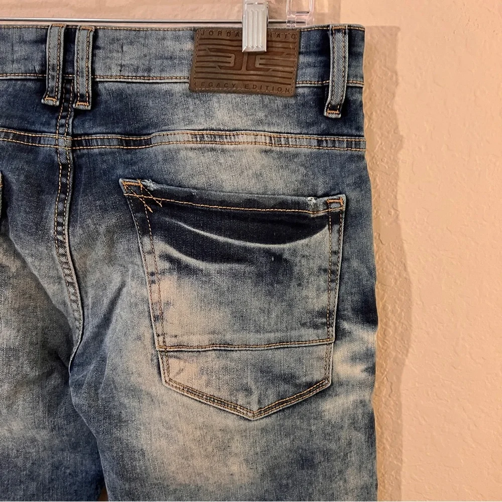 Jordan Craig Legacy Aaron Distressed Jeans 30x32 Hurricane Wash